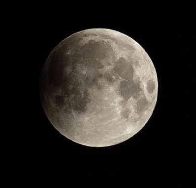 Early phase of the January total lunar eclipse by Peter Boswell